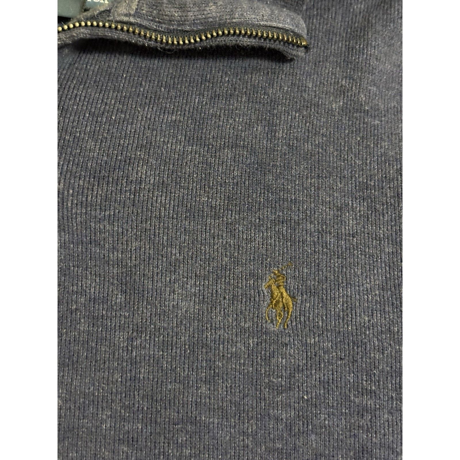 Polo Ralph Lauren Vintage 90s Polo Ralph Lauren Navy Quarter Zip - Mens Medium Size US M / EU 48-50 / 2 - 3 Thumbnail