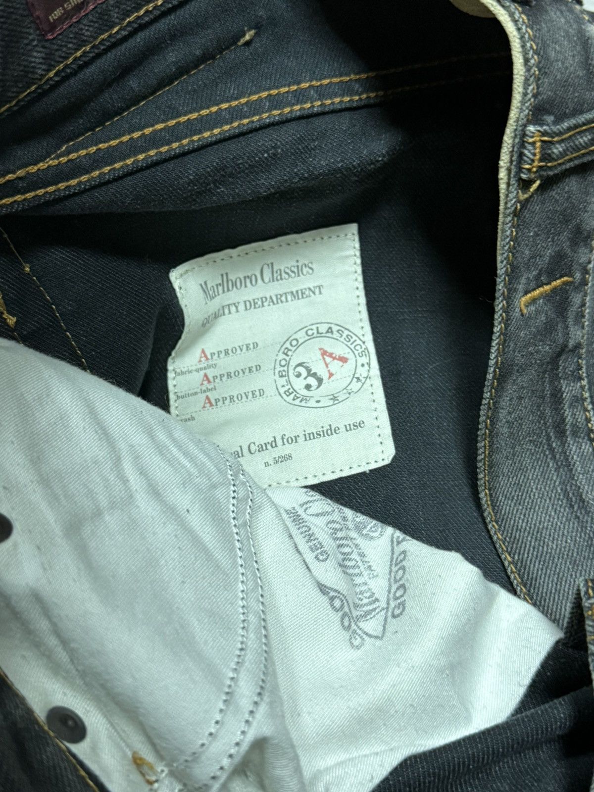 Marlboro Classics Marlboro classic denim pants jeans leather insert eb0 Size US 33 - 7 Thumbnail