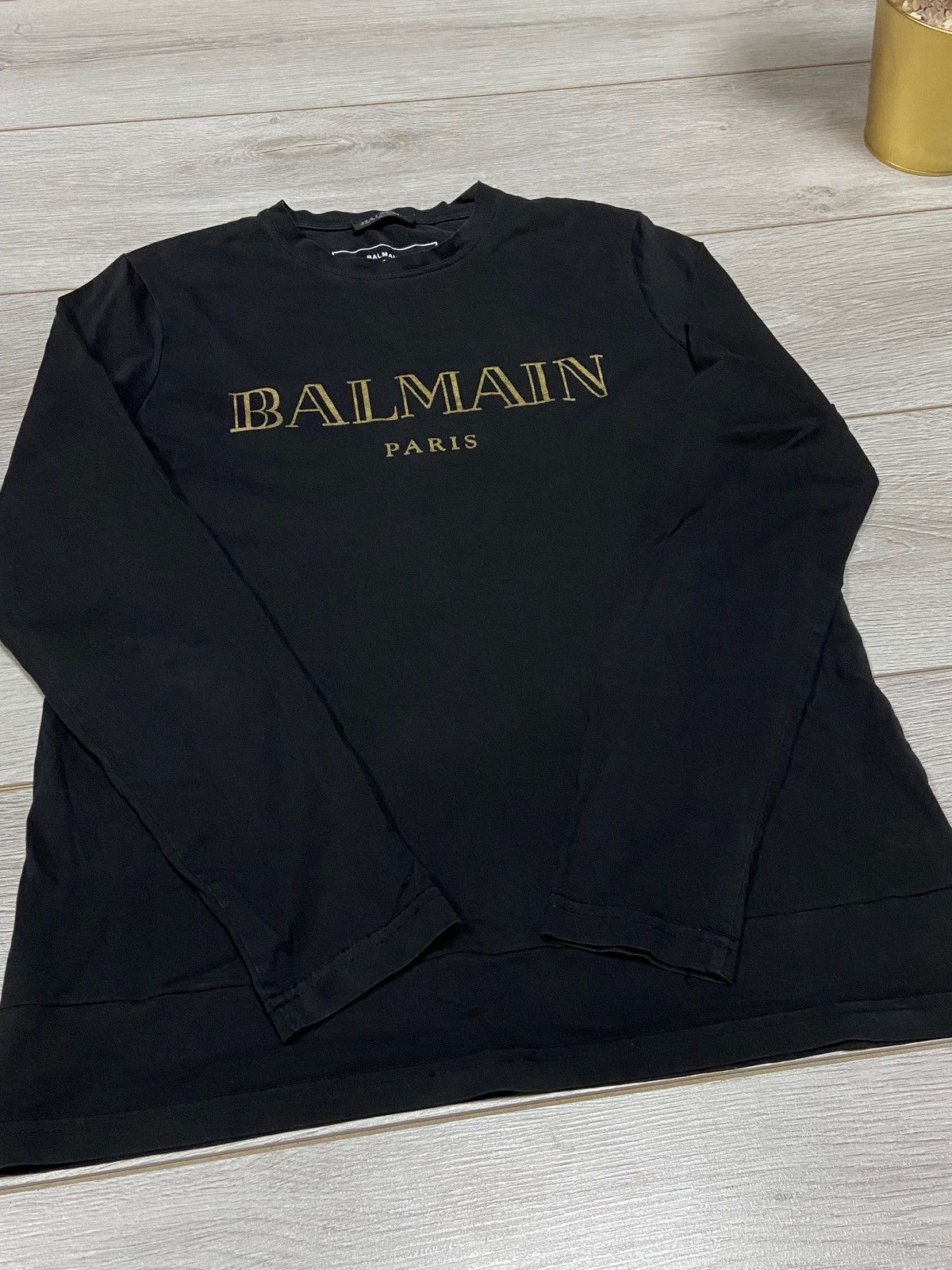 Balmain Balmain big logo sign shirt buttons spell out tear distress Size US S / EU 44-46 / 1 - 4 Thumbnail