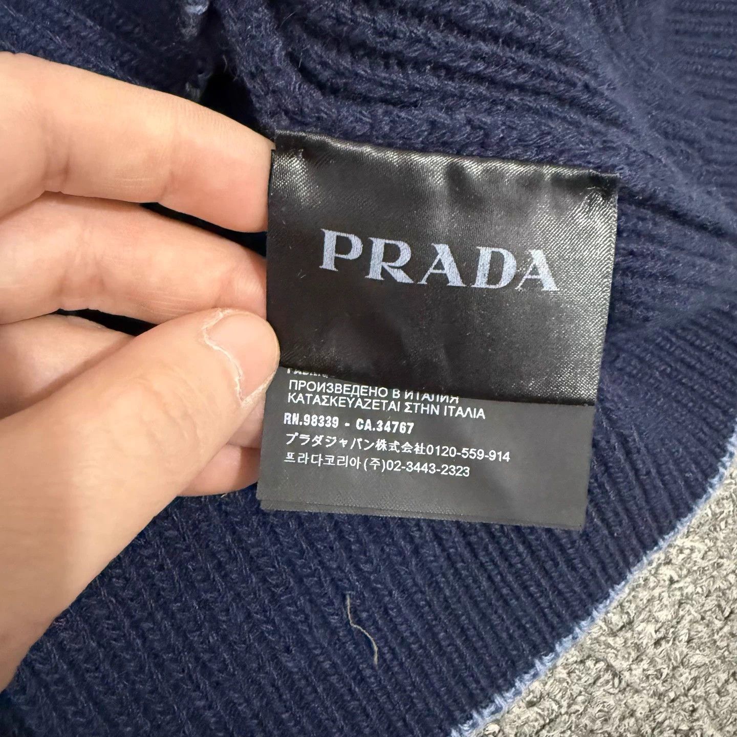 Prada Prada color blocked knit sweater IT 50 99 New Size XL / US 12-14 / IT 48-50 - 4 Thumbnail
