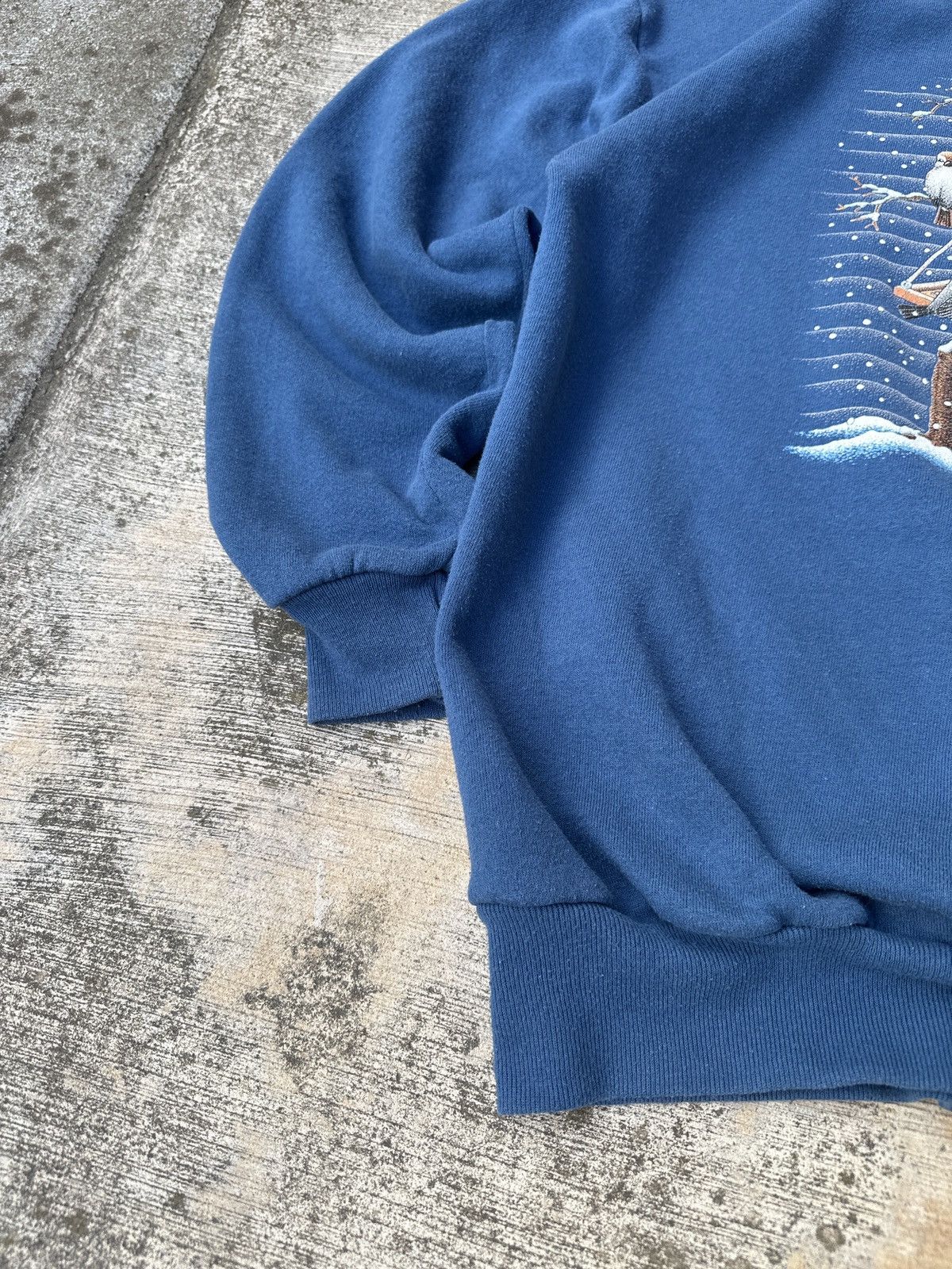 Other Vintage 90s Cyan Cottage Core Snow Nature Crewneck XL Size US XL / EU 56 / 4 - 3 Thumbnail