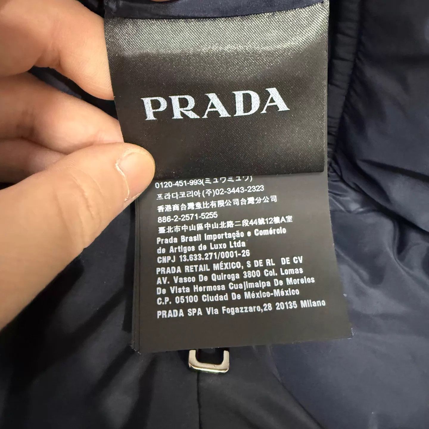 Prada Prada Red & Blue Reversible Logo Hem Cotton Jacket 48 Size US M / EU 48-50 / 2 - 4 Thumbnail