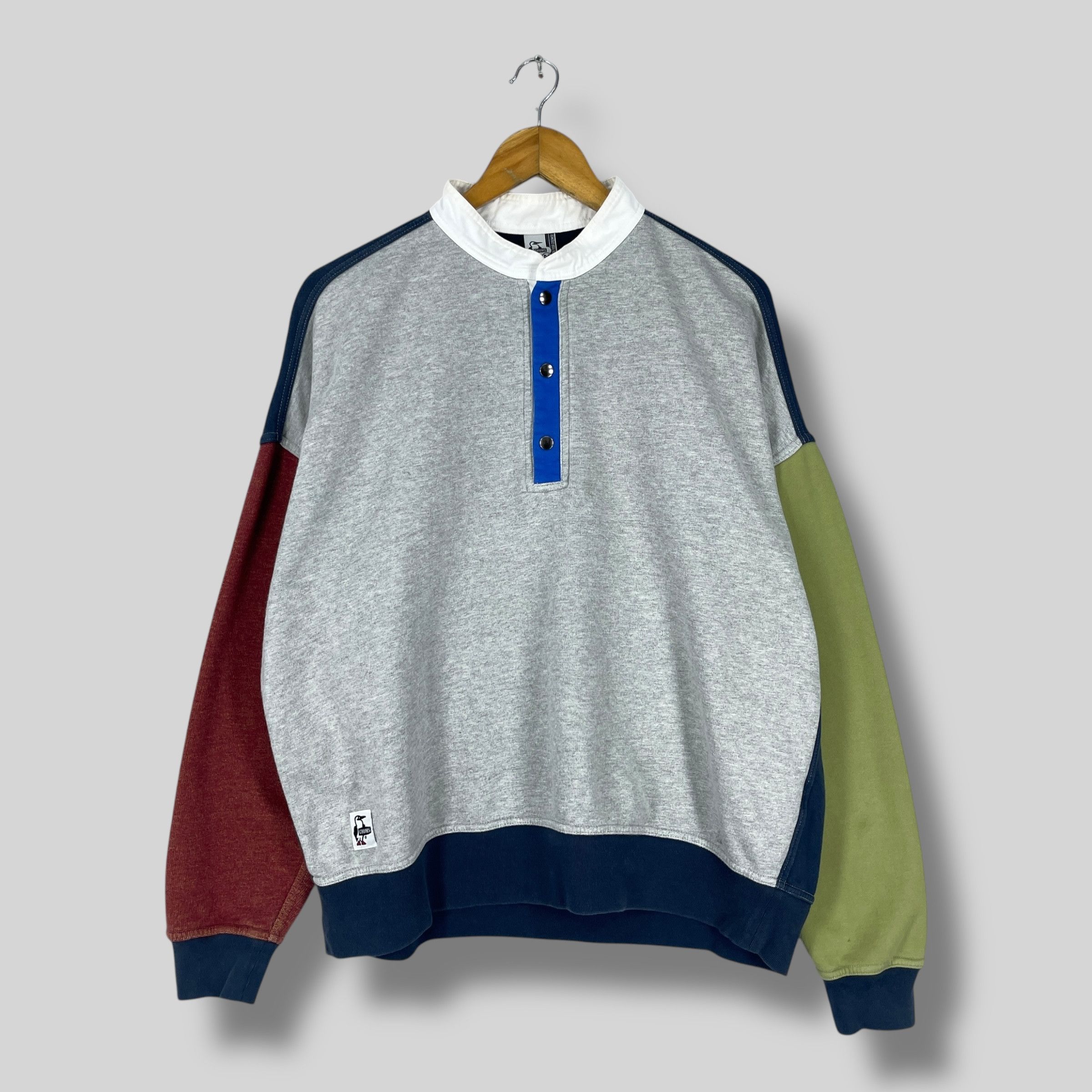 Chums Vintage CHUMS Pullover Snap Button Sweatshirt Size US M / EU 48-50 / 2 - 1 Thumbnail