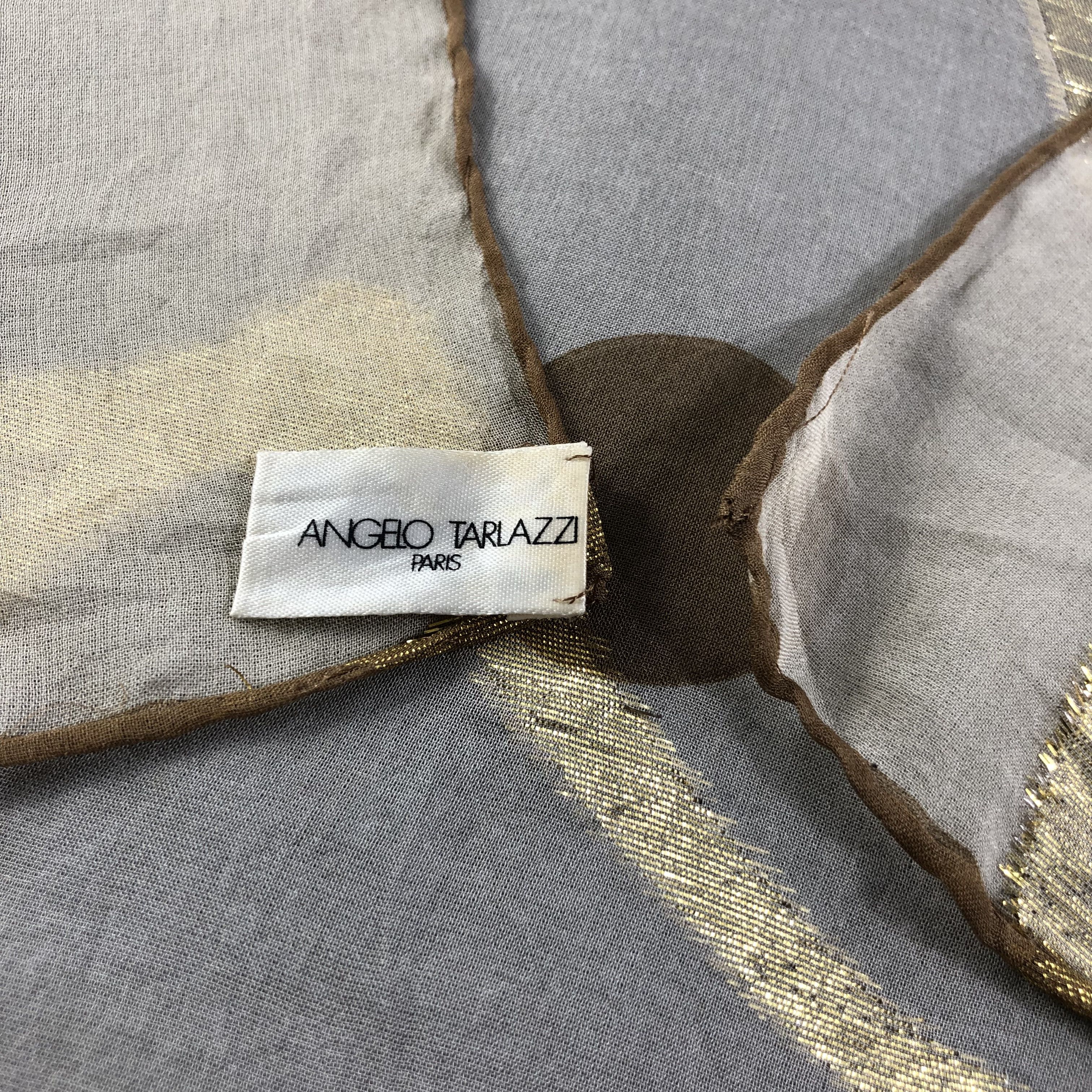Vintage Angelo Tarlazzi Hand Rolled Silk Scarf M611 Size ONE SIZE - 4 Thumbnail