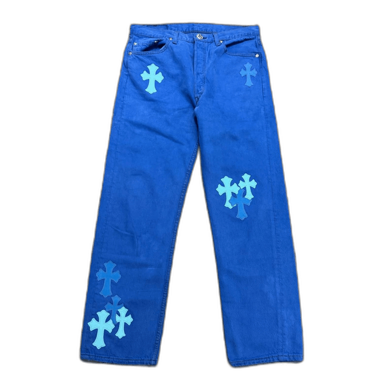 Chrome Hearts Chrome Hearts London Limited Blue Denim Pants-yf Size US 32 / EU 48 - 1 Thumbnail