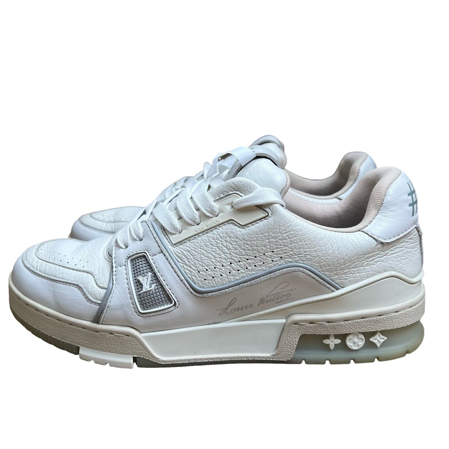 Louis Vuitton Louis Vuitton White Trainer Sneakers US 7.5 Size US 7.5 / EU 40-41 - 1 Thumbnail