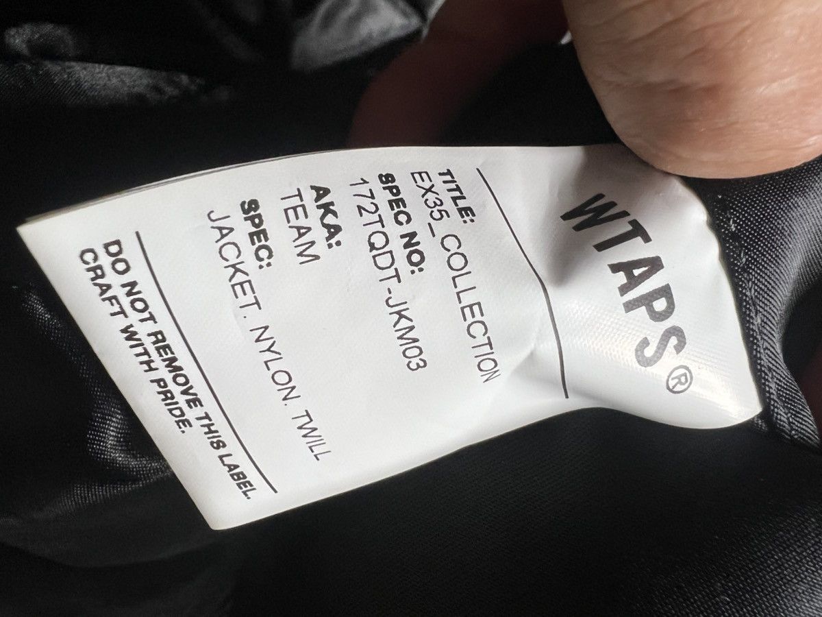 Wtaps Wtaps Team Jacket Nylon Twill Embroidered Design Size US S / EU 44-46 / 1 - 12 Thumbnail