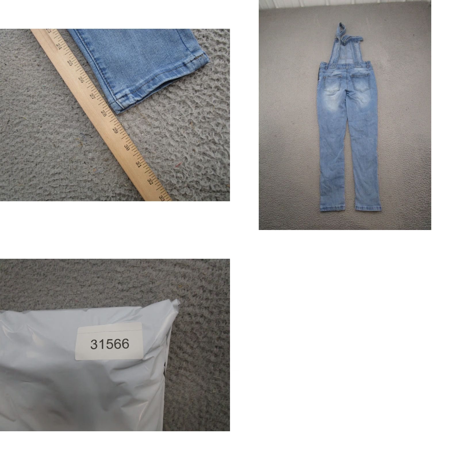 Vintage Wallflower Jeans Overalls Denim Bibs Jeans Wallflower Slim 90s Womens Blue Size S Stretch Pencil Pocket 5-Pocket Design Button Size 28" / US 6 / IT 42 - 9 Thumbnail