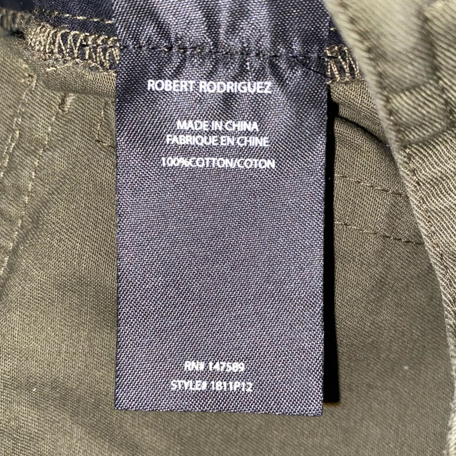 Robert Rodriguez New Robert Rodriguez $295 Maggie Twill Culottes Olive 4 Size 29" - 6 Thumbnail