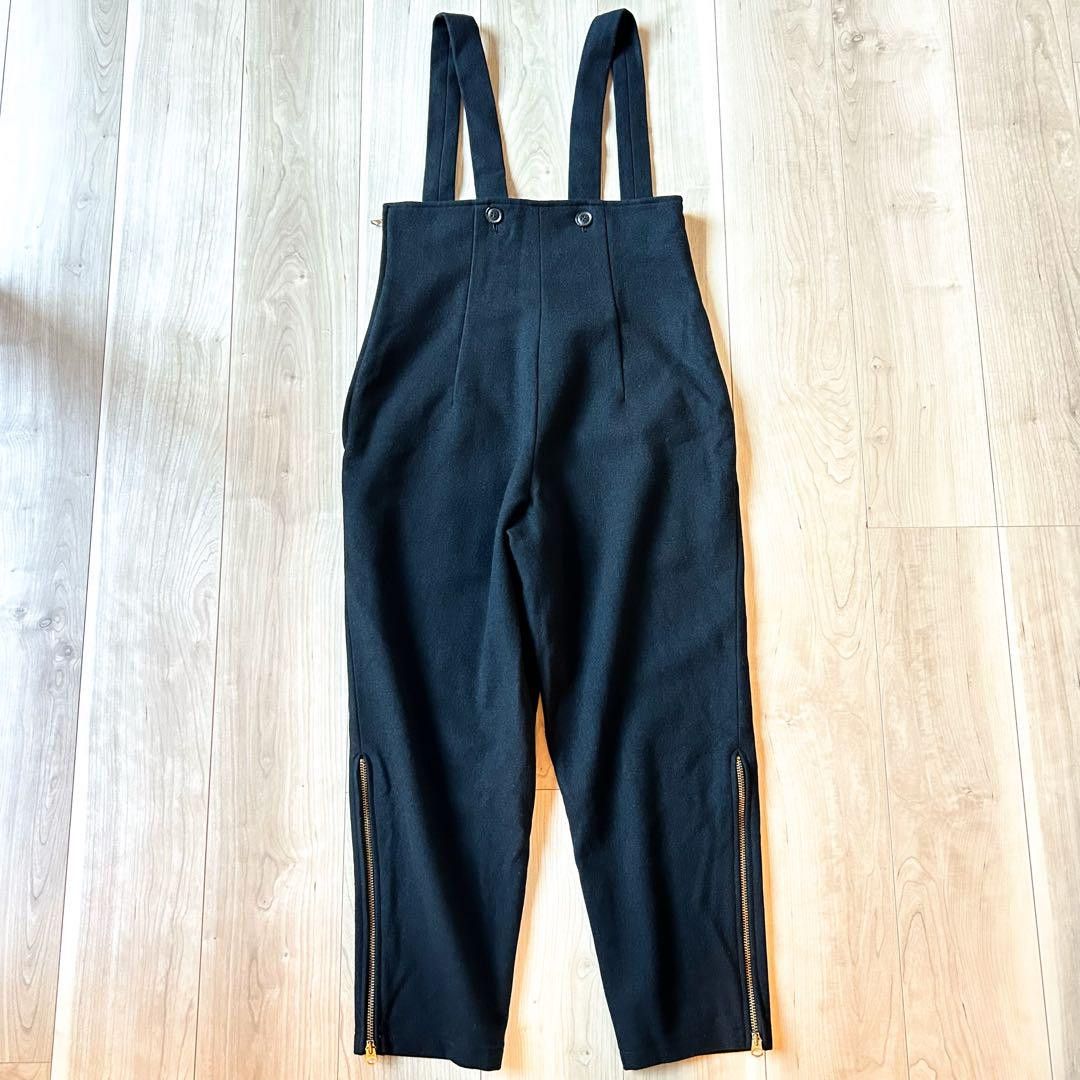 Yohji Yamamoto Yohji Yamamoto Femme 90s Black Wool Overalls Size US 29 - 3 Thumbnail