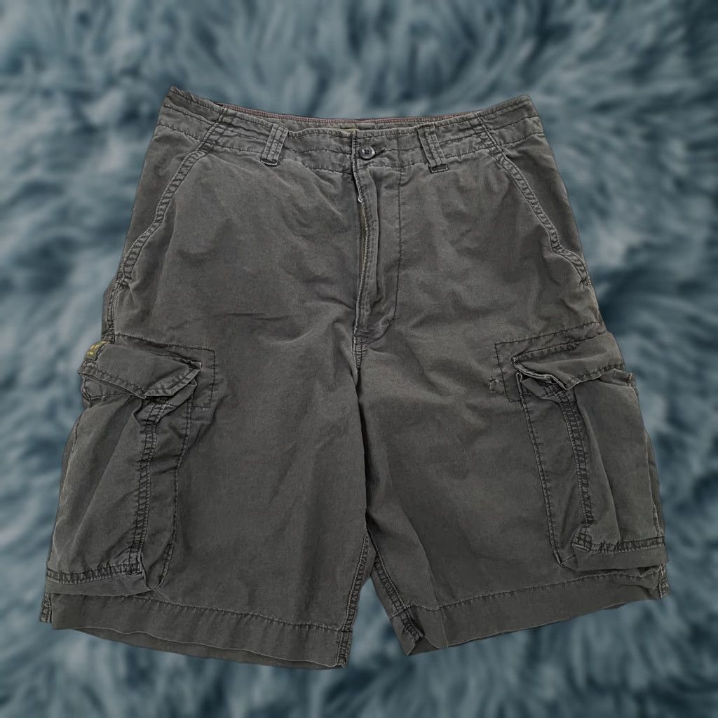 Abercrombie & Fitch Abercrombie & Fitch Shorts Adult 32 Gray Cargo Utility Pockets Logo Mens Y2K Size US 32 / EU 48 - 1 Thumbnail