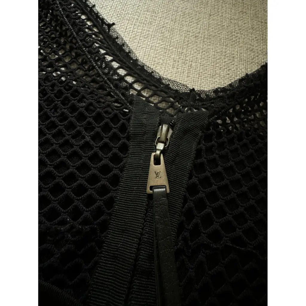 Louis Vuitton Louis Vuitton Black Silk Pleated Cocktail Mini Dress FR40 Size M / US 6-8 / IT 42-44 - 5 Thumbnail