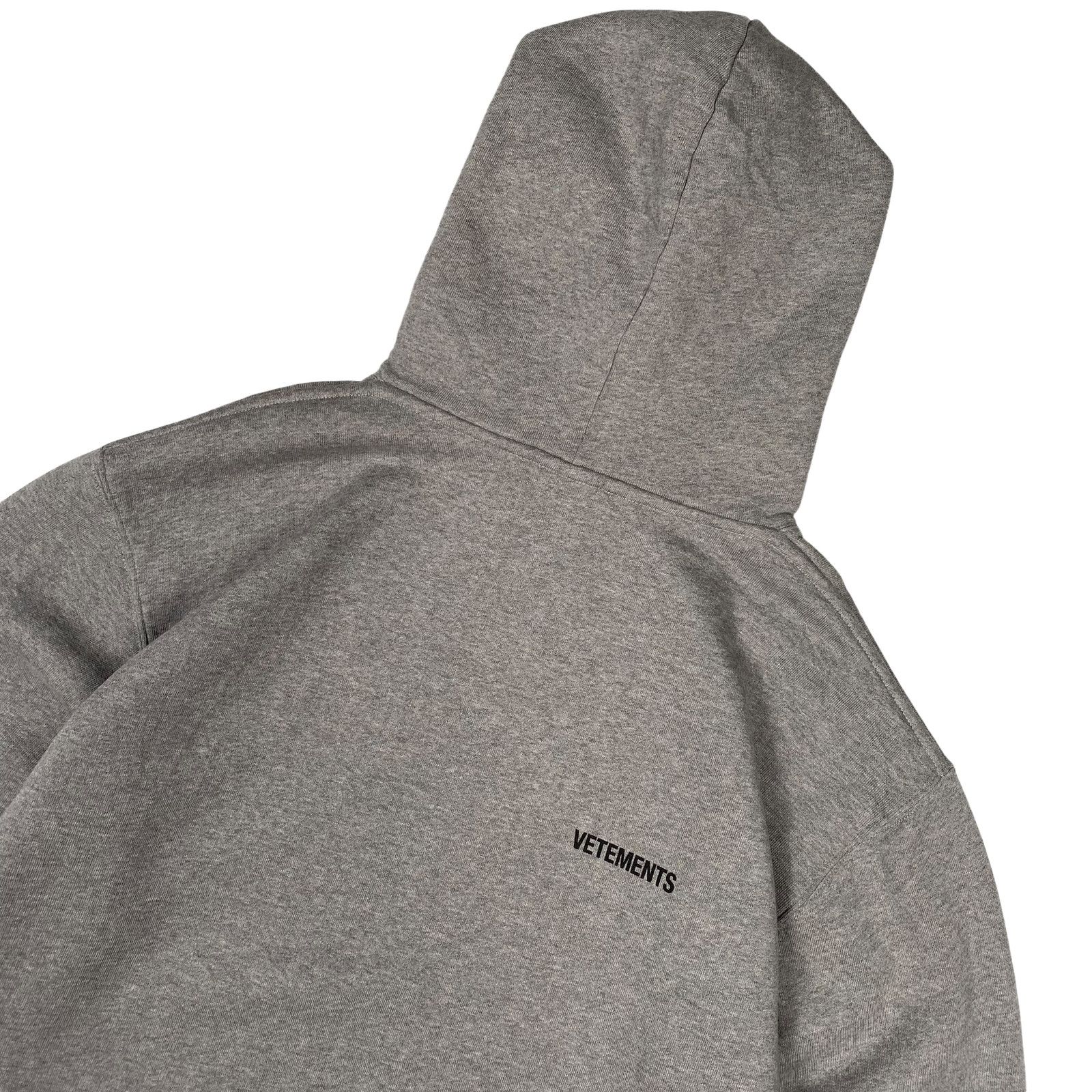 Vetements Vetements Grey Logo Hoodie Size US XS / EU 42 / 0 - 5 Thumbnail