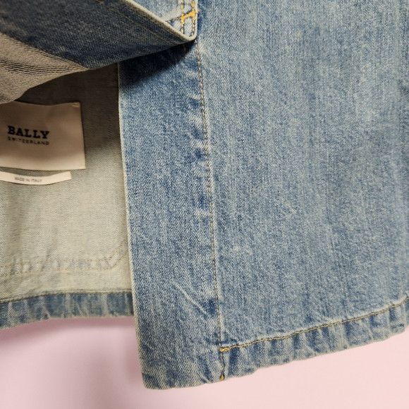 Bally Bally Switzerland BlueDenim Shirt Jacket elaxed Fit Size Size US L / EU 52-54 / 3 - 8 Thumbnail