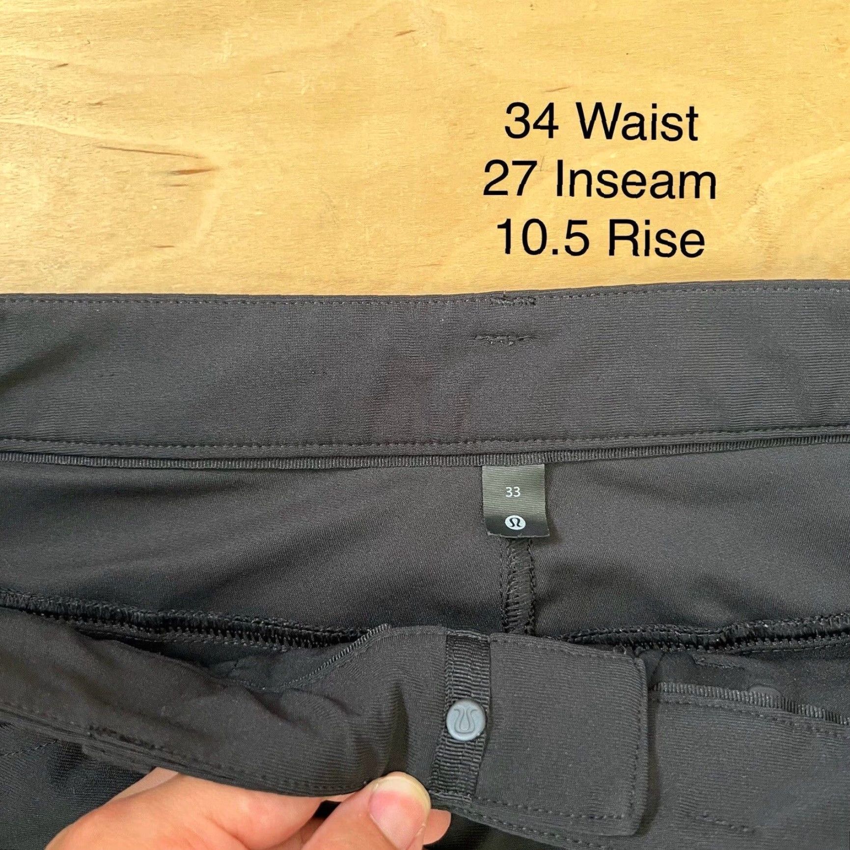 Lululemon Lululemon ABC Pants 34 Black Athleisure Casual Workwear Sportswear Commission Pants Mens Straight Khakis 34in Inseam 27in Lightweight Size US 34 / EU 50 - 5 Thumbnail