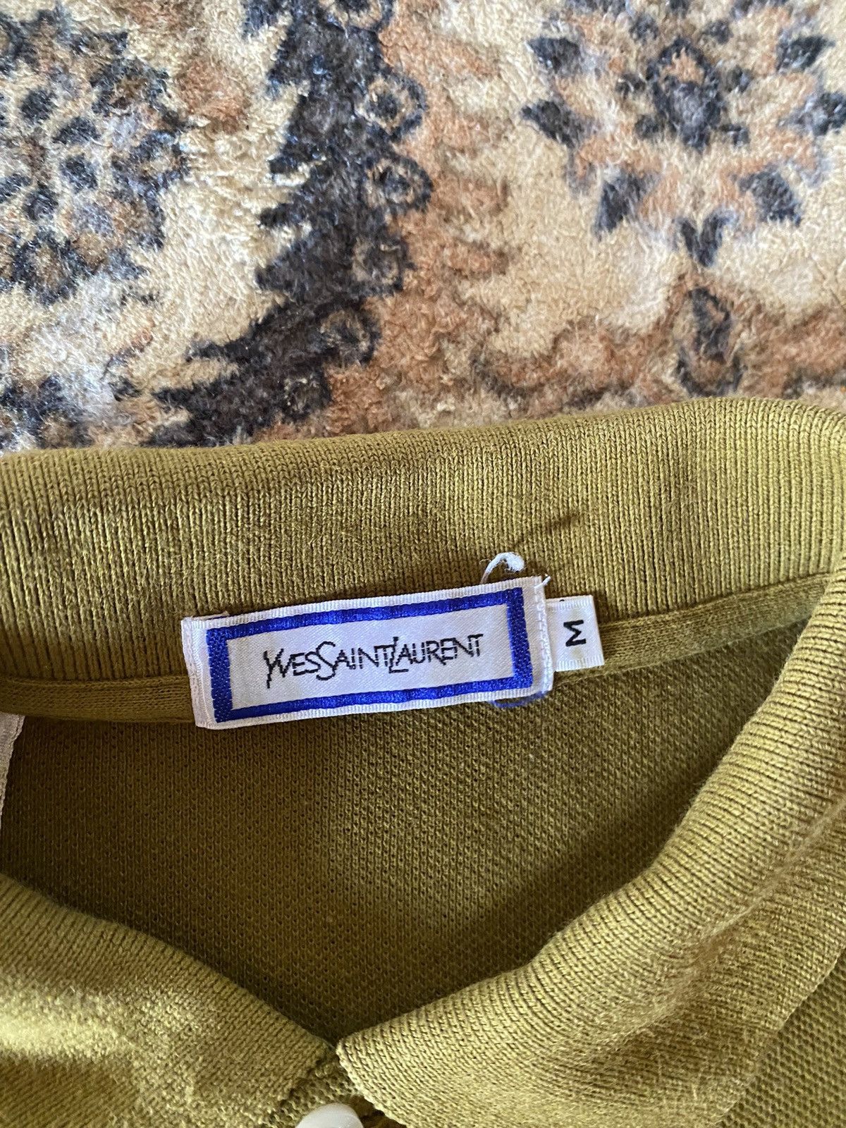 Yves Saint Laurent Vintage Yves Saint Laurent Long Sleeve Polo Tee Size US M / EU 48-50 / 2 - 4 Thumbnail