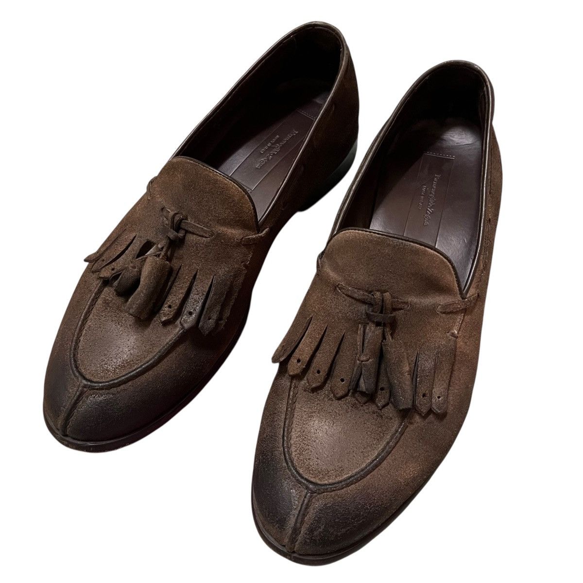 Ermenegildo Zegna Authentic Ermenegildo Zegna Loafer Leather Shoes Size US 8 / EU 41 - 2 Thumbnail