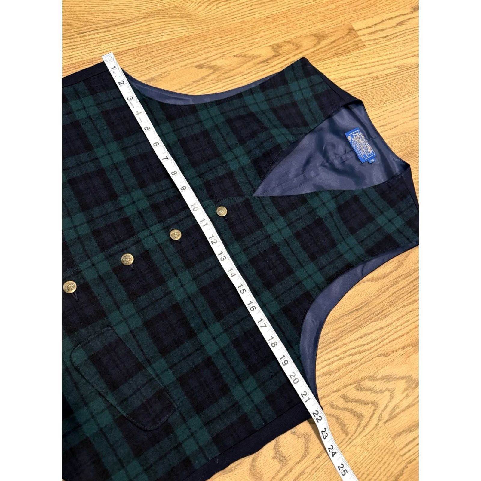 Pendleton VINTAGE Pendleton Vest Men’s 44 Blackwatch Wool Plaid Button Front Waistcoat Regular Size US S / EU 44-46 / 1 - 5 Thumbnail