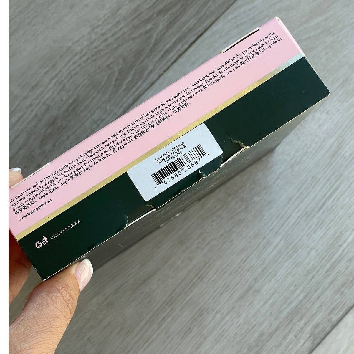 Kate Spade Kate Spade knott croc embossed leather airpods pro case Size ONE SIZE - 10 Thumbnail