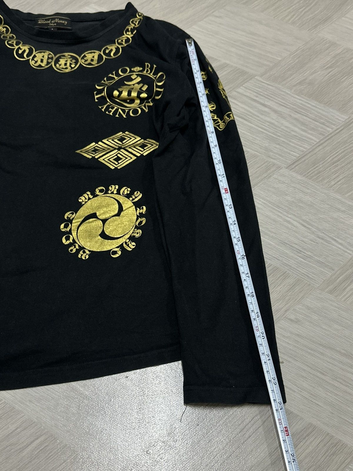 Japanese Brand Japanese Blood Money Tokyo Chrome / Gold Tattoo T-shirt Size US L / EU 52-54 / 3 - 8 Thumbnail