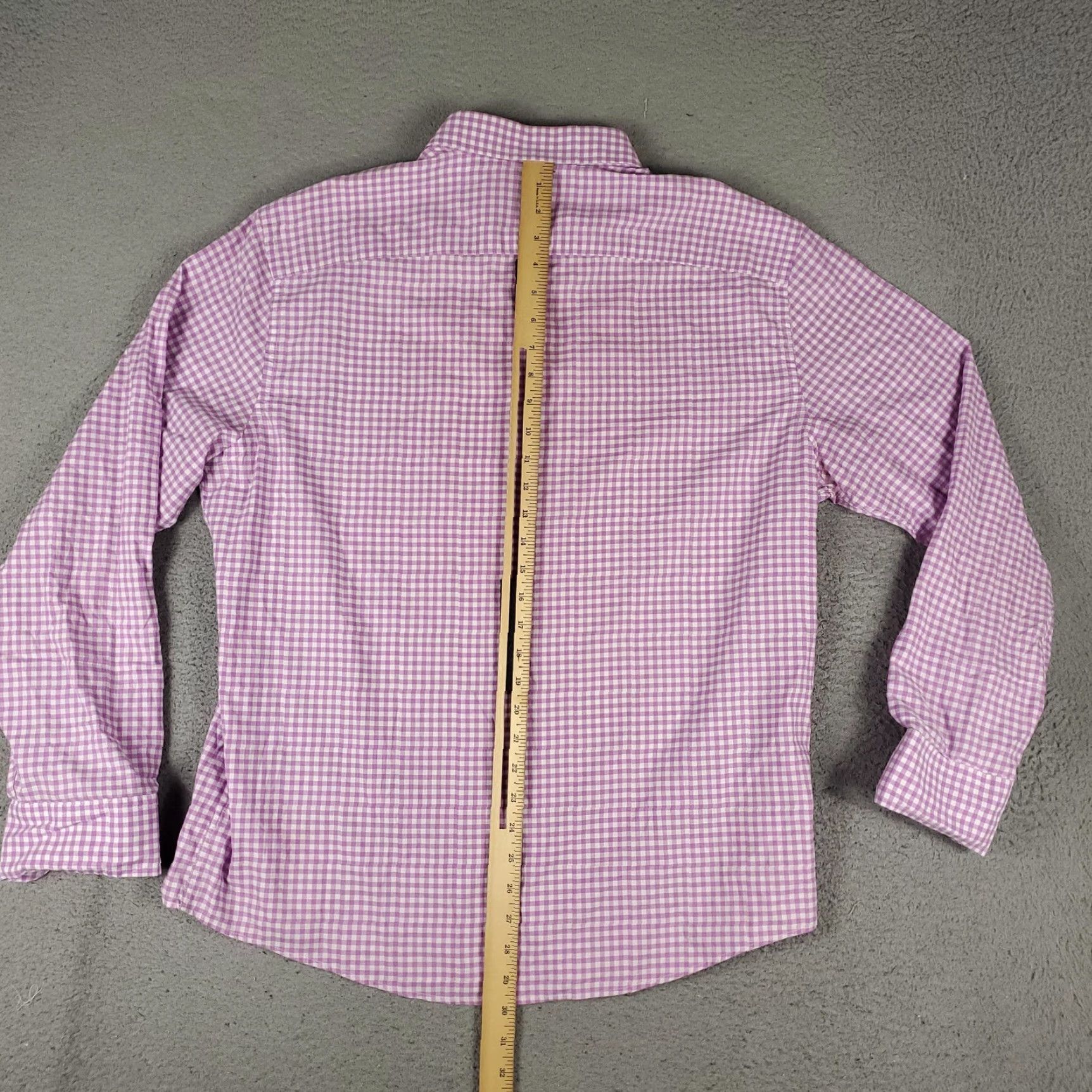 UNTUCKit UNTUCKit Button-Up Shirt Mens XL Purple White Gingham Long Sleeve Casual Check Size US XL / EU 56 / 4 - 5 Thumbnail