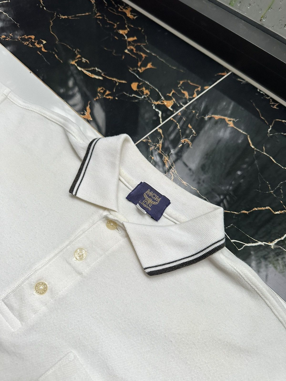 MCM × Vintage MCM VINTAGE BASIC LOGO LUXURY POLO T-SHIRT Size US M / EU 48-50 / 2 - 6 Thumbnail