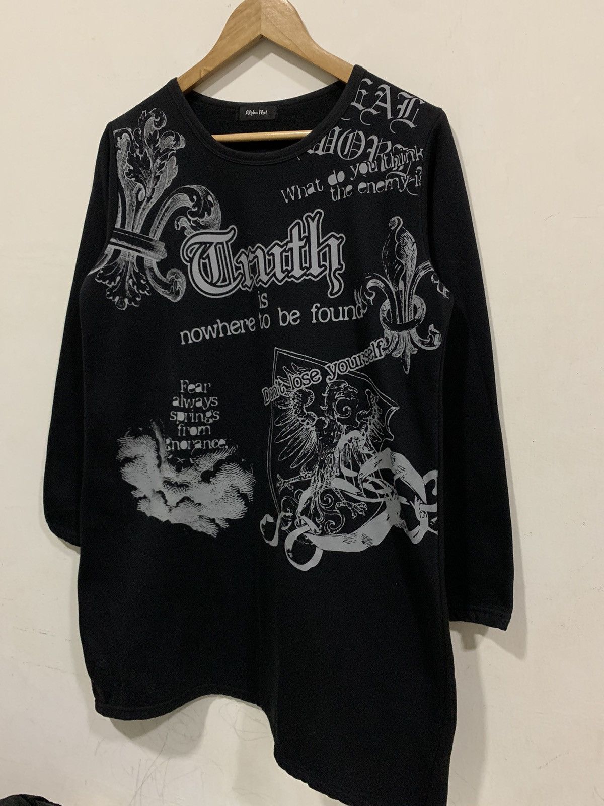If Six Was Nine Alpha Flat Gothic Punk Grunge Ifsixwasnine Style sweater Size L / US 10 / IT 46 - 4 Thumbnail