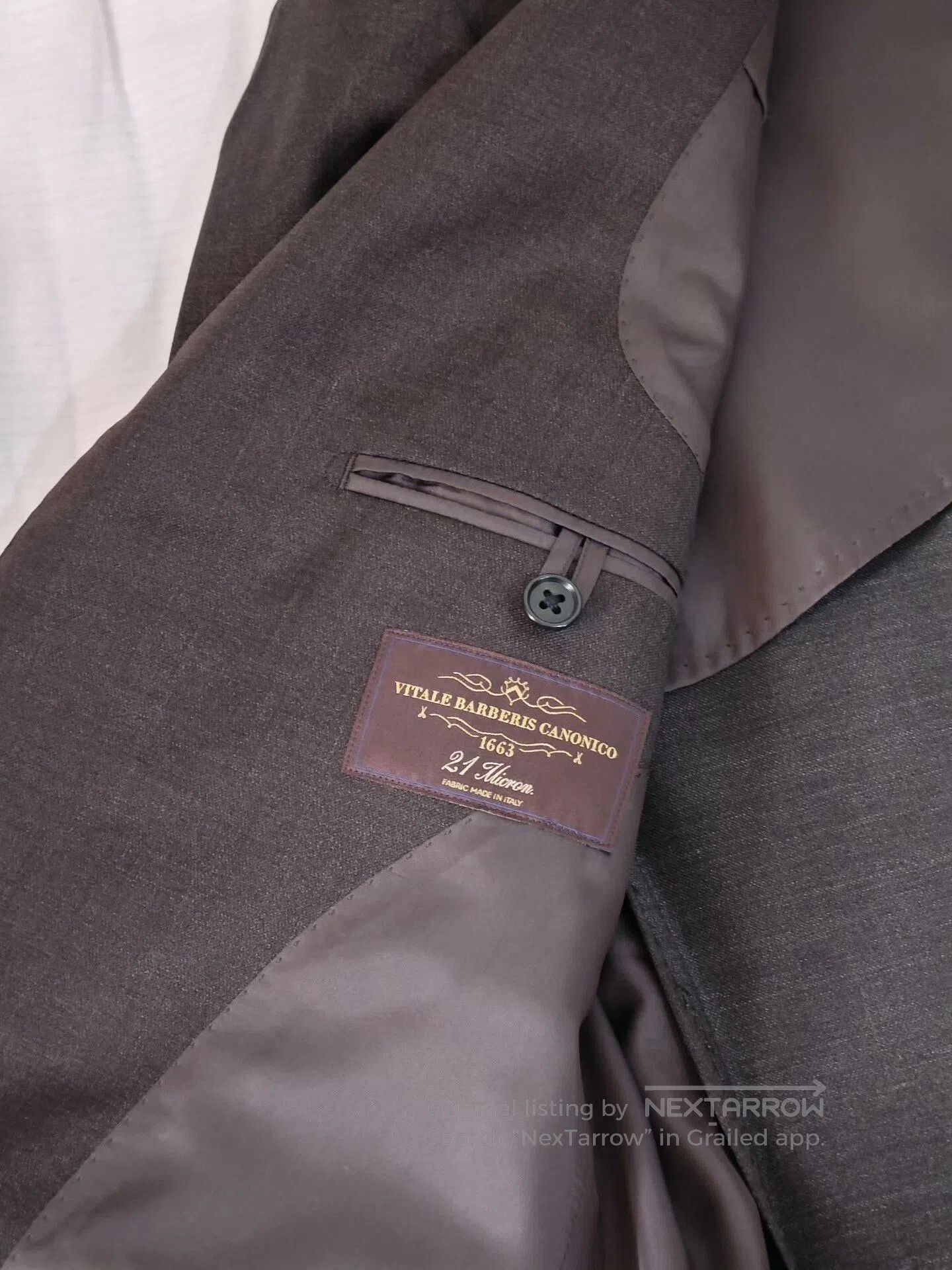 Japanese Brand Italian Wool Semi-Canvas Custom Suit. Size US S / EU 44-46 / 1 - 7 Thumbnail