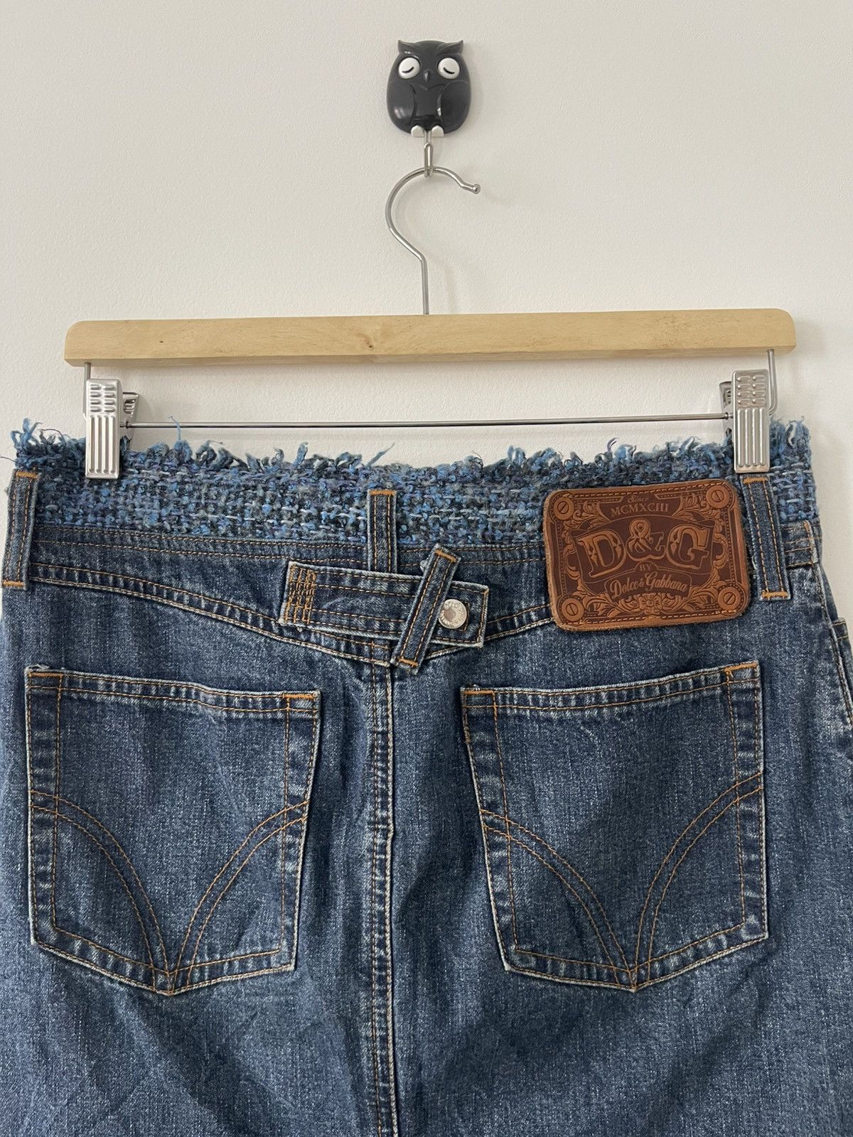 Dolce & Gabbana Rare Vintage Dolce & Gabbana D&G Denim Skirt Size 30" / US 8 / IT 44 - 9 Thumbnail