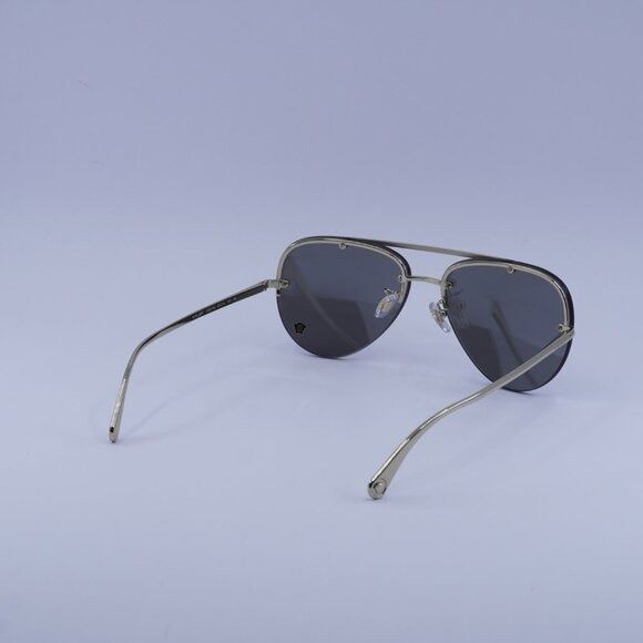 Versace Versace VE2231 12526G Sunglasses Pale Gold Aviator Frame Size ONE SIZE - 11 Thumbnail