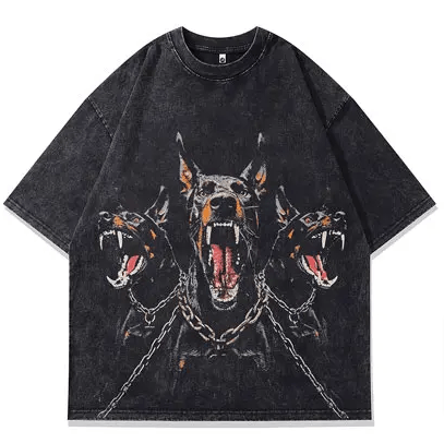 Japanese Brand × Vintage "3 Headed Fear-L" Oversized T-shirt Size US L / EU 52-54 / 3 - 1 Thumbnail