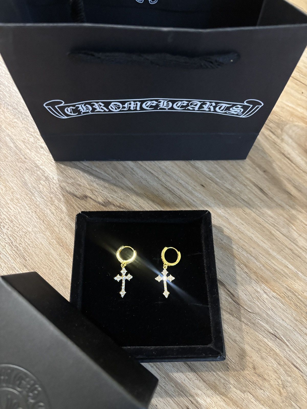Other 18k Gold Plated Moissanite Earrings Men/Women Size ONE SIZE - 2 Thumbnail