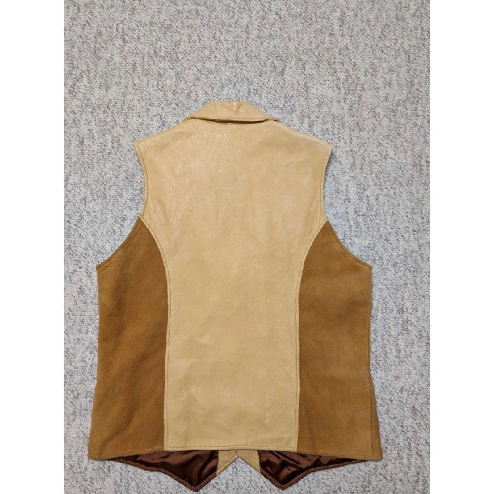 Vintage VINTAGE Spokeanw Glove Tanning Co leather vest Vest Men S Brown Lapel Cowboy Snap 38 deerskin Western vintage handcrafted deerskin vest 38 CUSTOM Size US S / EU 44-46 / 1 - 2 Thumbnail