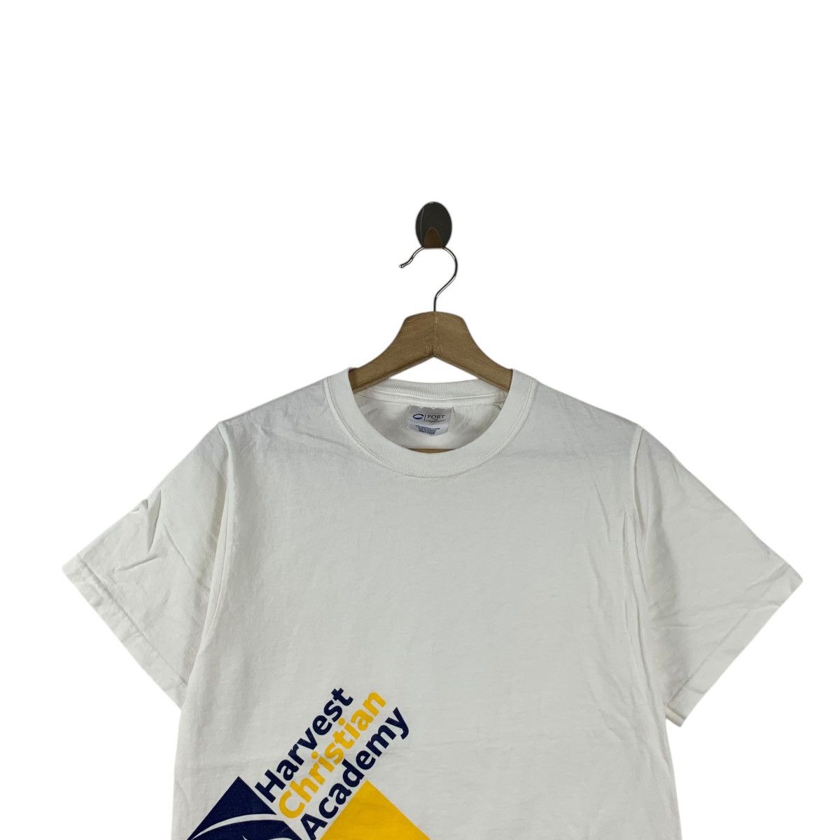 Vintage HARVEST CHRISTIAN ACADEMY Eagles Collegiate Tee Shirt Top Size XS / US 0-2 / IT 36-38 - 2 Thumbnail