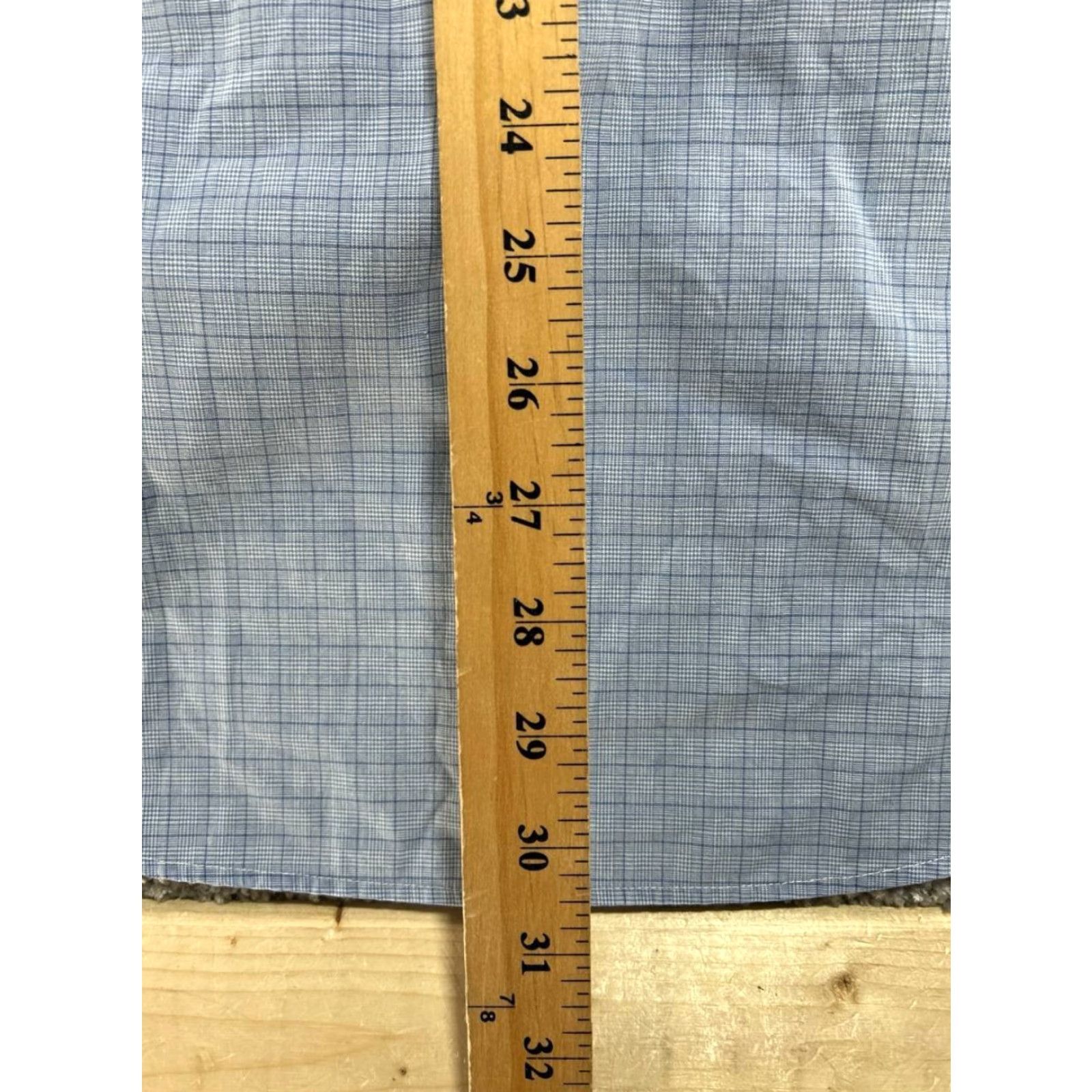 Ralph Lauren Lauren Ralph Lauren Non Iron Dress Shirt Men 17.5 Blue Cotton Classic Fit Office Size 46R - 7 Thumbnail