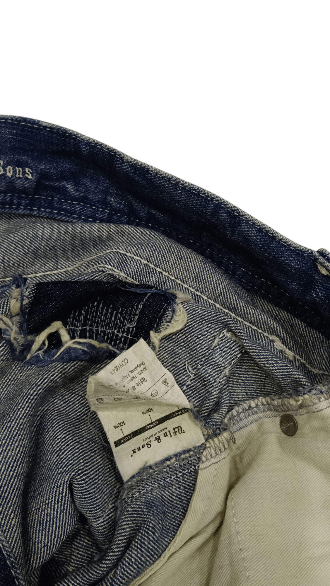 Designer DELAY UFin & Sons Distressed Flare Denim Japan (S316) W32 Size US 32 / EU 48 - 8 Thumbnail