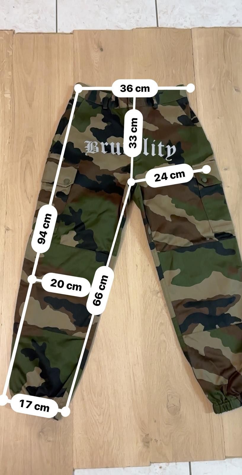 Designer French Army Camouflage Pants (Unisex) Size US 27 - 3 Thumbnail