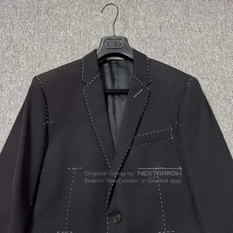 Dior Dior Contrast Stitching Embroidered Wool Suit Jacket Size US M / EU 48-50 / 2 - 3 Thumbnail