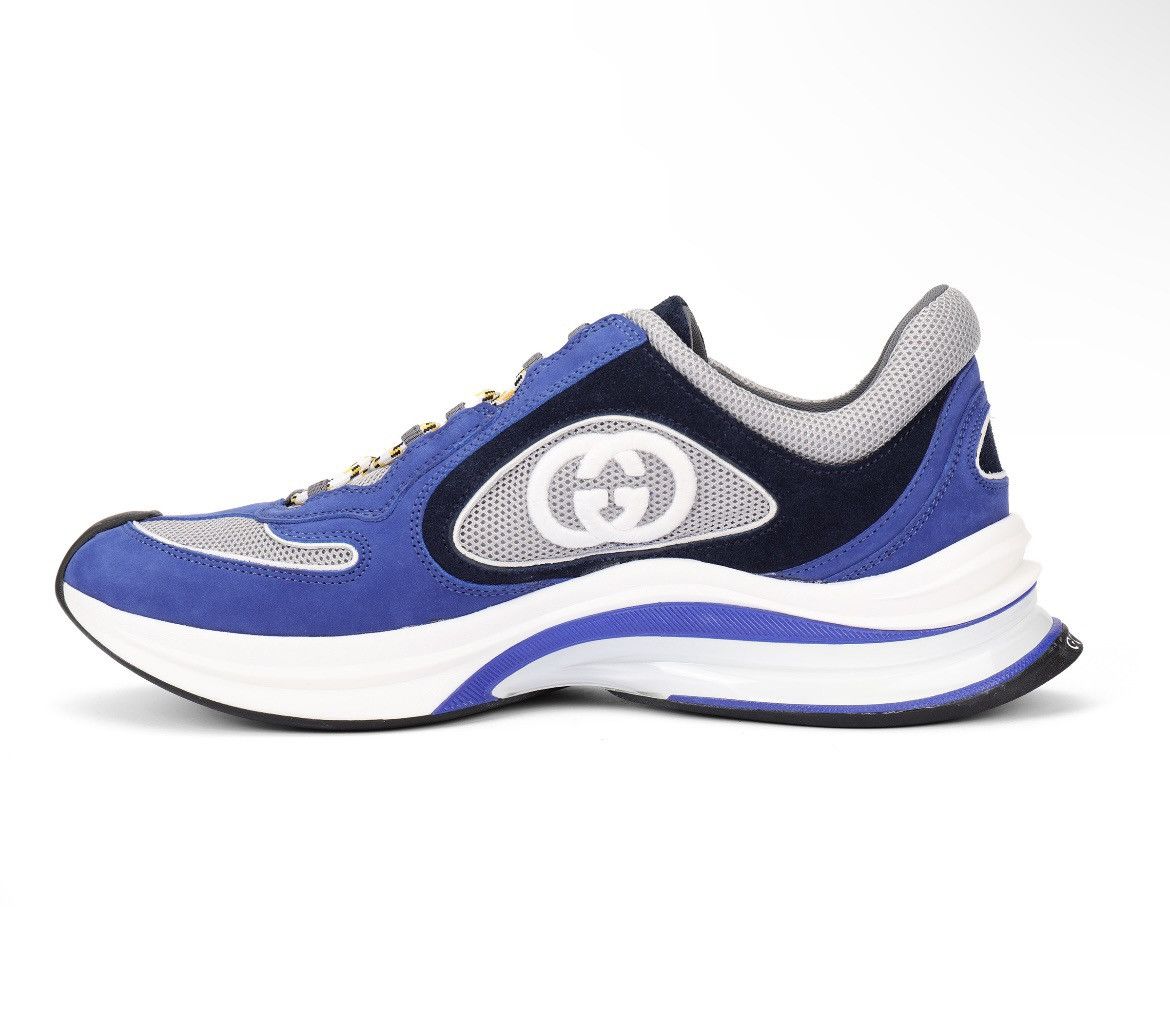 Gucci Gucci Run Sneaker Blue size 12 Size US 12 / EU 45 - 1 Thumbnail