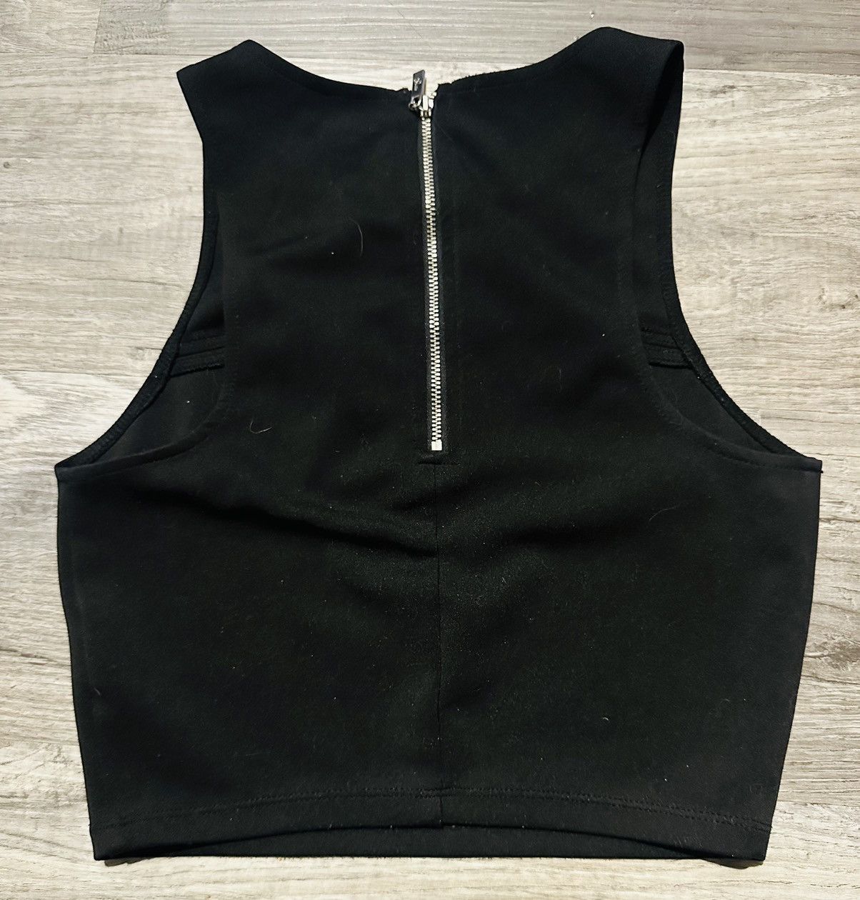 Guess Guess Black Zip Back Crop Top Size XS / US 0-2 / IT 36-38 - 4 Thumbnail