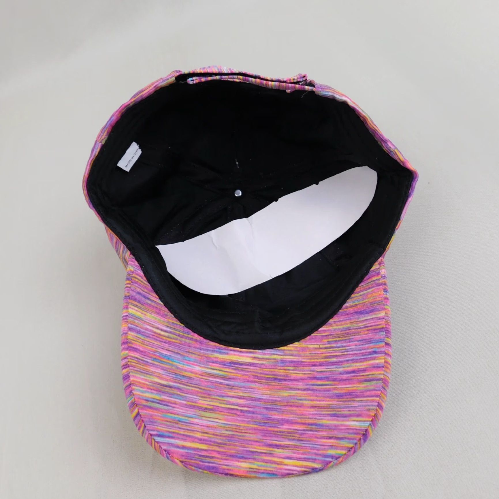 Vintage Women's Space-Dye Printed Baseball Cap Pink One Size Adjustable Canvas Polyester Abstract Space Mom Cap Womens Size ONE SIZE - 5 Thumbnail