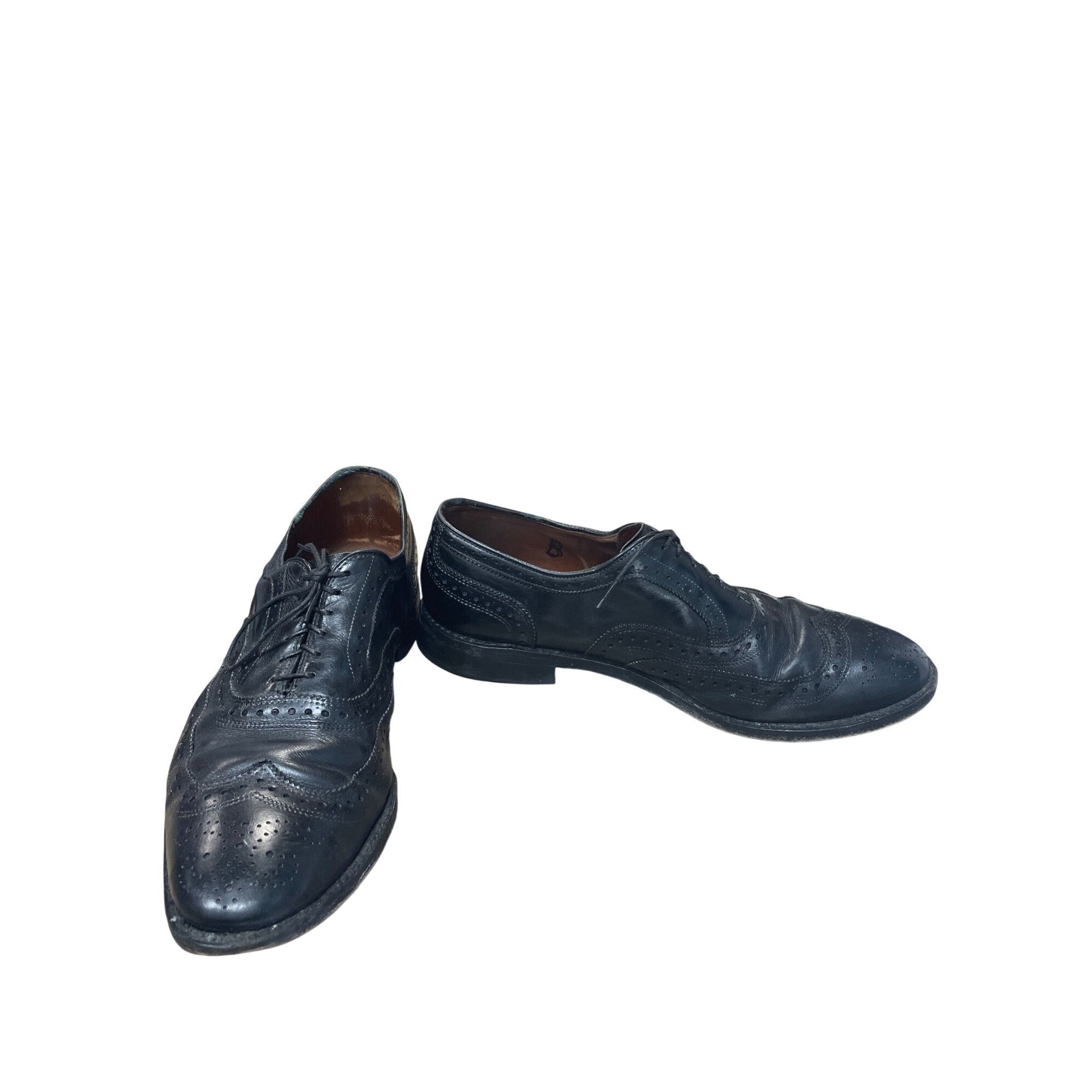 Allen Edmonds Allen Edmonds McAllister Mens Black Leather Wingtip Oxfords Size US 10.5 / EU 43-44 - 1 Thumbnail