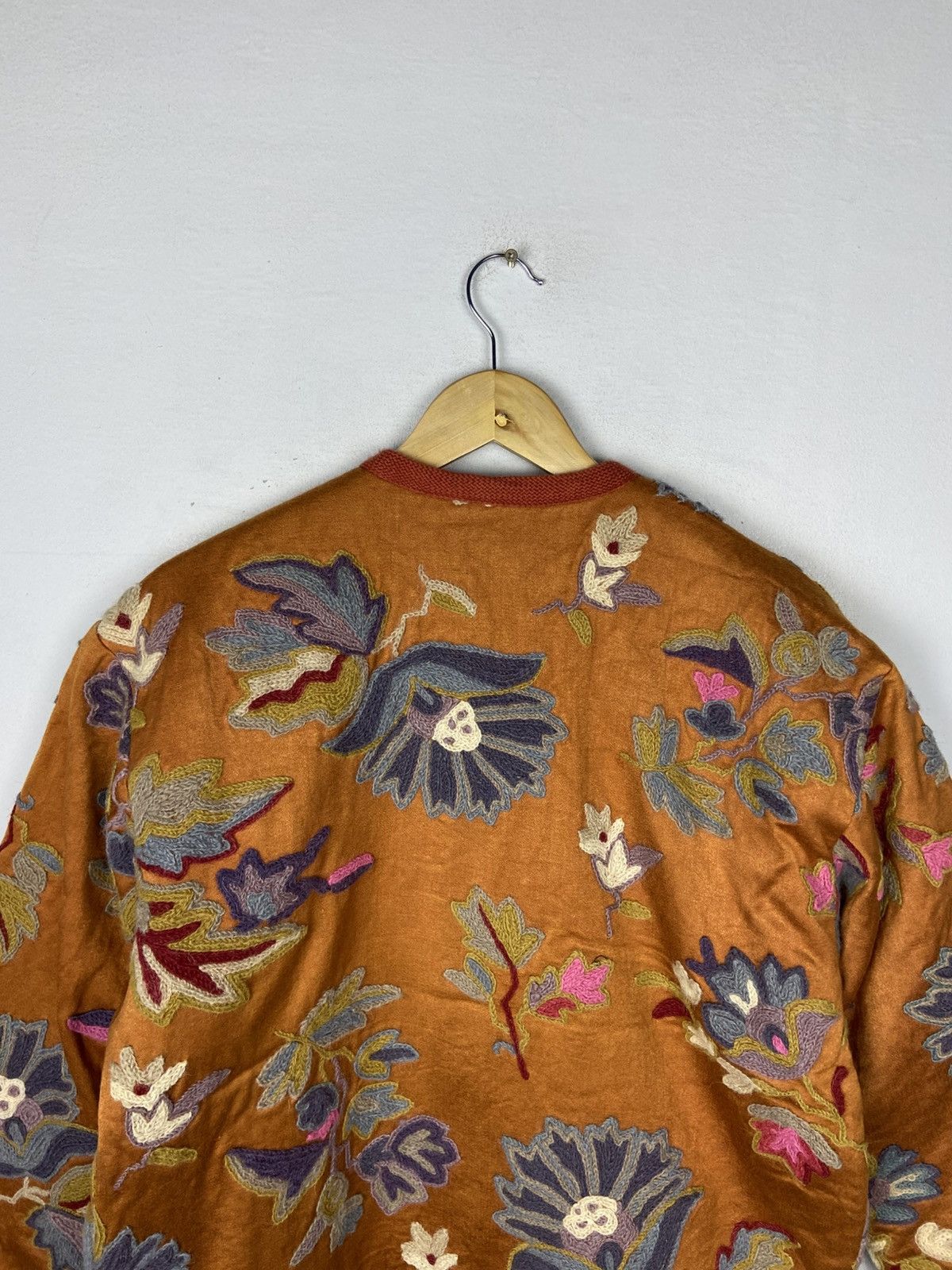 Japanese Brand VINTAGE BOHO EMBROIDERED FOLK ART ETHNUV HIPPIE Size L / US 10 / IT 46 - 10 Thumbnail