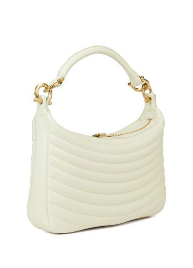 Salvatore Ferragamo o1s1rm0325 Size: OS / Leather Shoulder Bag in White Size ONE SIZE - 3 Thumbnail