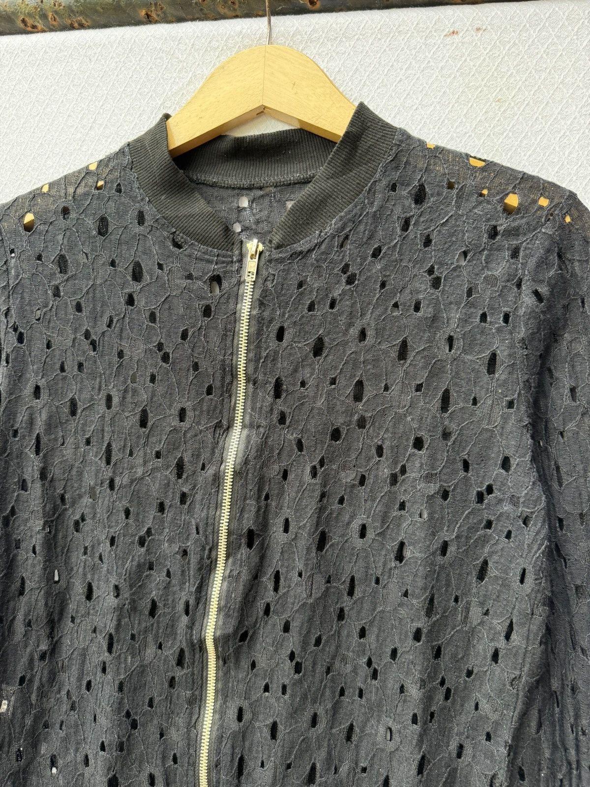 Hysteric Glamour Unknown Open Fishnet Varsity Jacket Zip Size US S / EU 44-46 / 1 - 5 Thumbnail