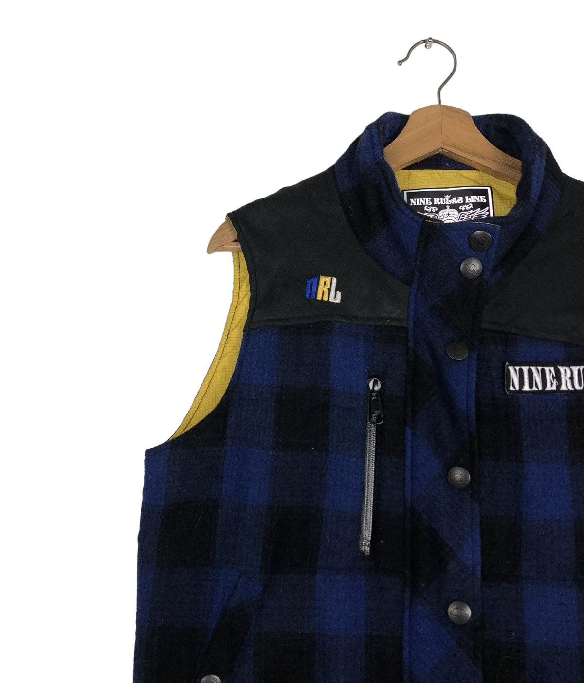 Hysteric Glamour 🔥BIKER VEST JACKET NINE RULEZ JAPAN TARTAN DESIGN PUNK STYLE Size US M / EU 48-50 / 2 - 7 Thumbnail