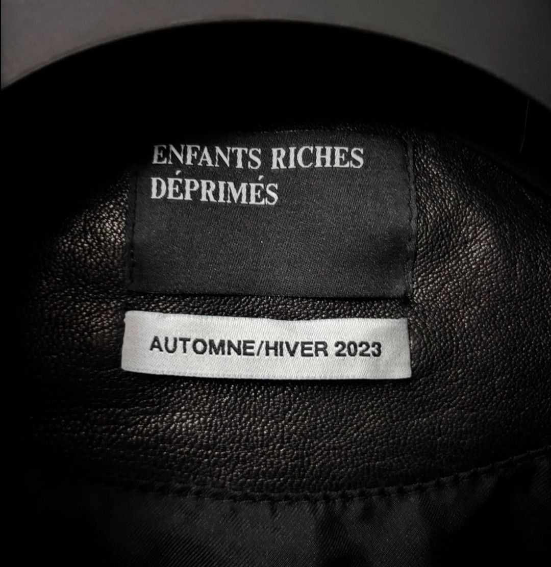 Enfants Riches Deprimes double waist rose silver button biker leather jacket Size US L / EU 52-54 / 3 - 3 Thumbnail