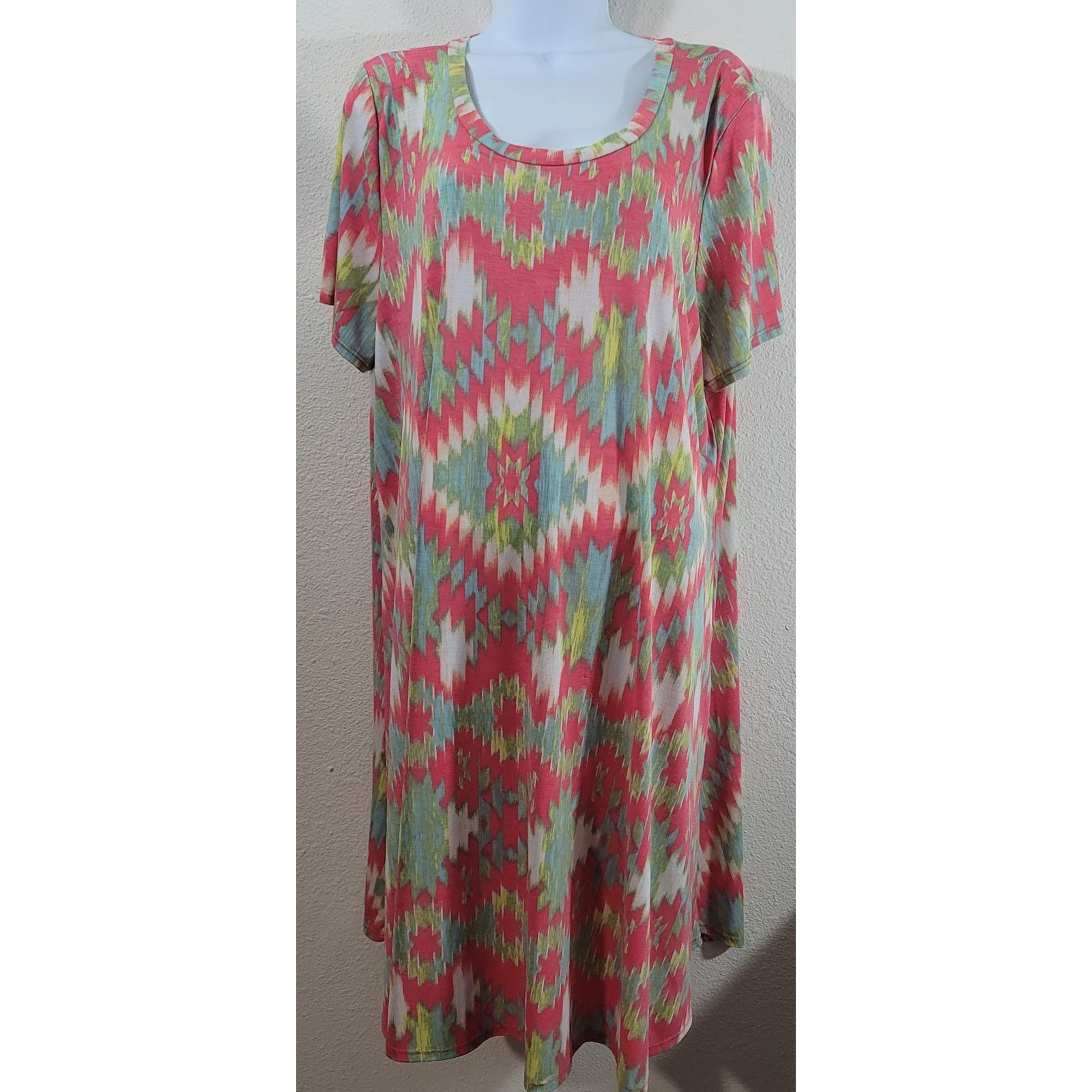 Other Paisley Grace Coral Green Blue A Line Dress 3XL Lightweight Size 3XL / US 20-22 - 1 Thumbnail