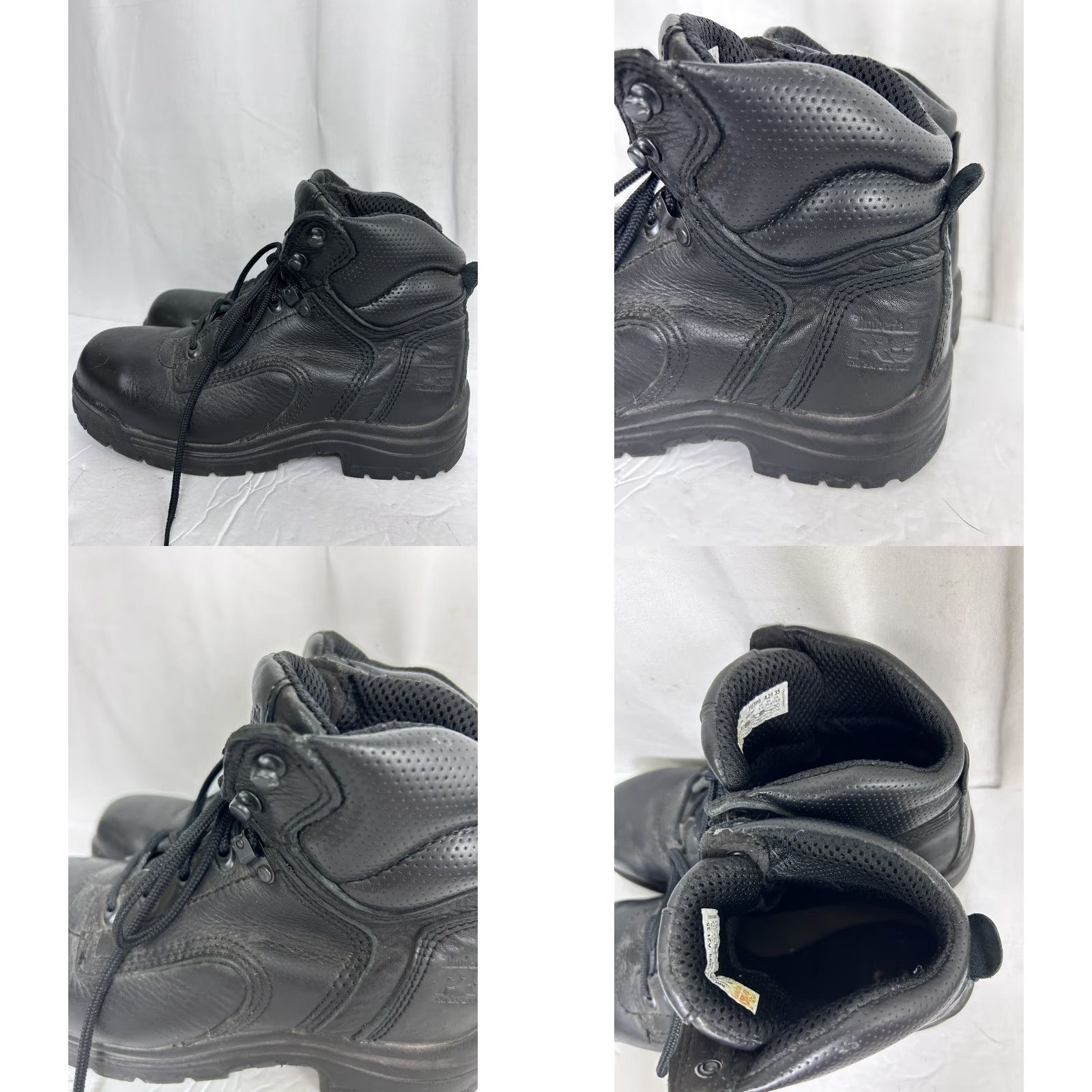 Timberland Timberland PRO Titan Alloy Safety Toe 72399 Work Boots Women 8M Black Leather Wide Calf Slip Resistant Steel Toe Size US 6 / IT 36 - 8 Thumbnail