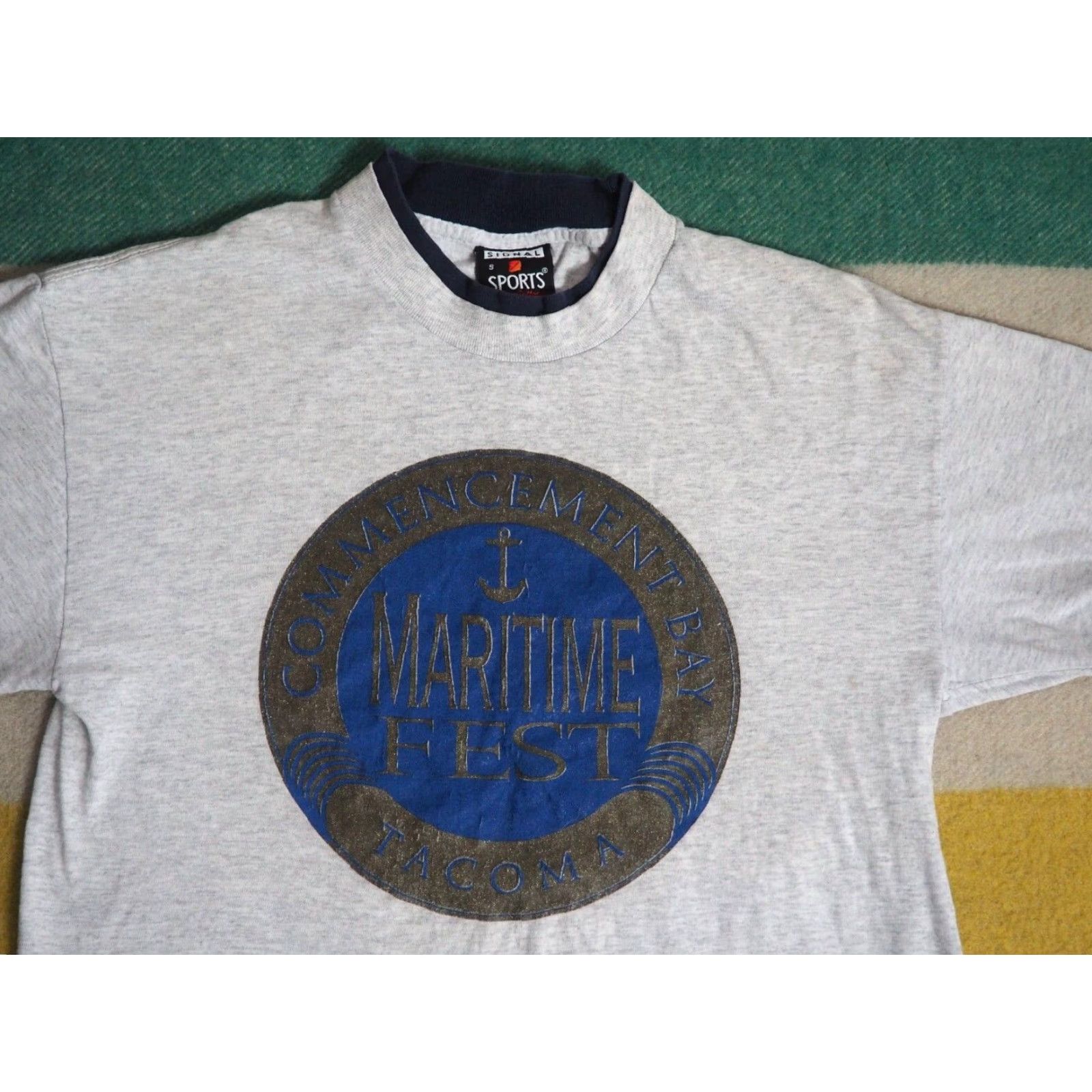 Vintage VINTAGE Signal Sports Tacoma Washington Maritime Fest Gray Tee T-Shirt USA S Unisex 1990s Graphic Tee Size US S / EU 44-46 / 1 - 3 Thumbnail